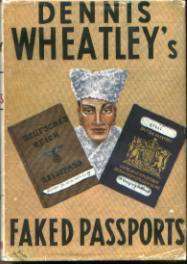 (1st edition wrapper for Faked Passports)